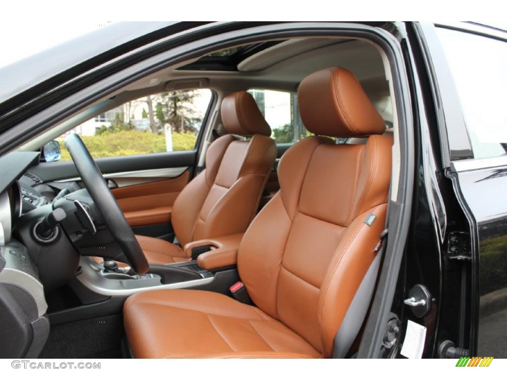 Umber/Ebony Interior 2009 Acura TL 3.7 SH-AWD Photo #47716128
