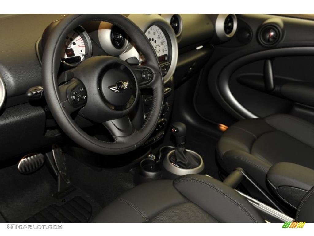 Carbon Black Interior 2011 Mini Cooper S Countryman Photo #47717680