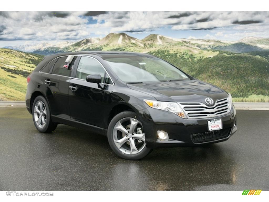 2011 Venza V6 AWD - Black / Light Gray photo #1