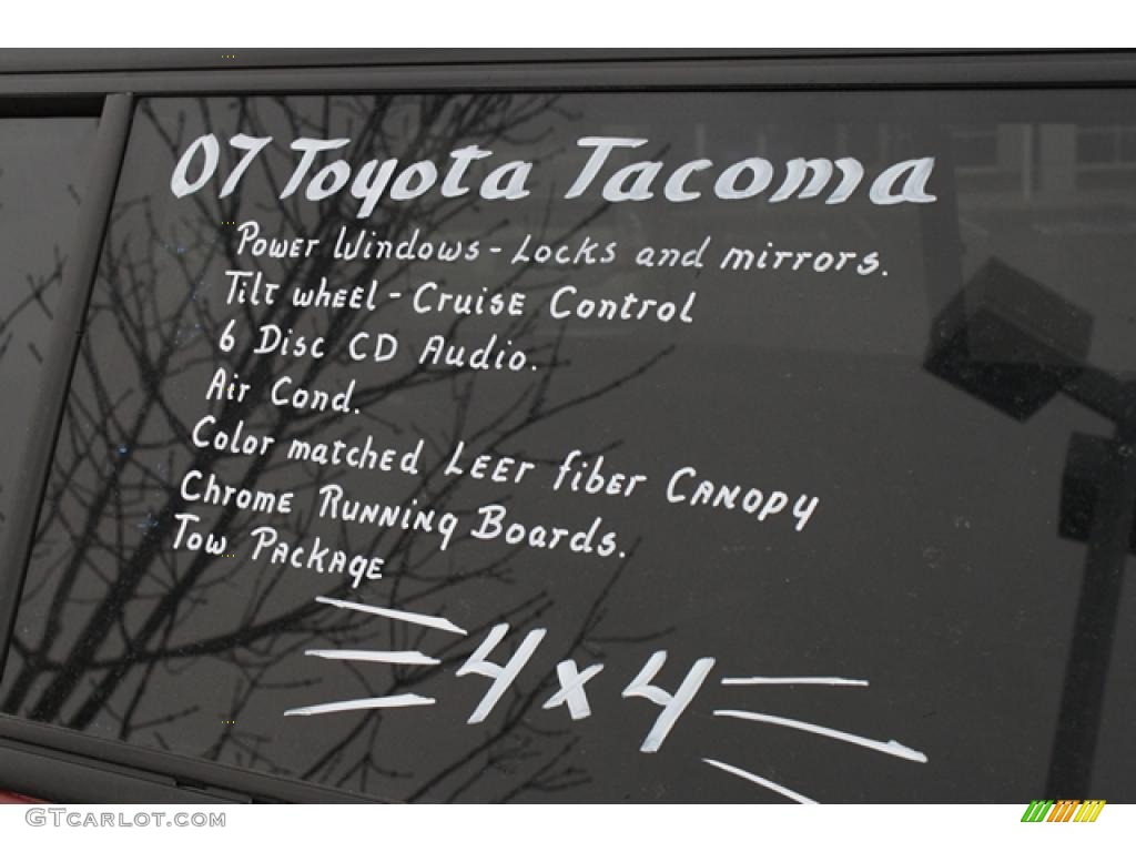 2007 Tacoma V6 TRD Access Cab 4x4 - Impulse Red Pearl / Graphite Gray photo #2