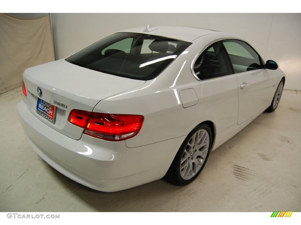 2008 3 Series 335i Sedan - Alpine White / Black photo #6