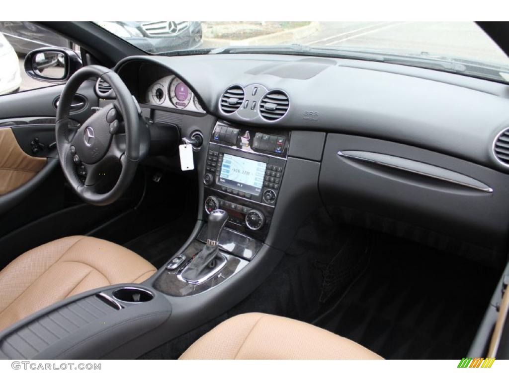 Black/Cappuccino Interior 2009 Mercedes-Benz CLK 550 Coupe Photo #47719382