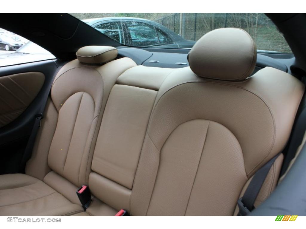 Black/Cappuccino Interior 2009 Mercedes-Benz CLK 550 Coupe Photo #47719400