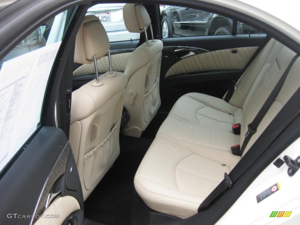 Sahara Beige/Black Interior 2008 Mercedes-Benz E 550 Sedan Photo #47719517