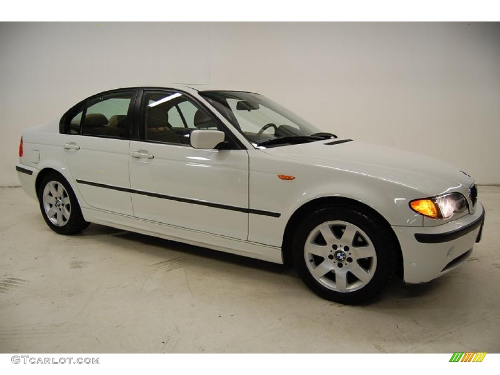 2005 3 Series 325i Sedan - Alpine White / Sand photo #2