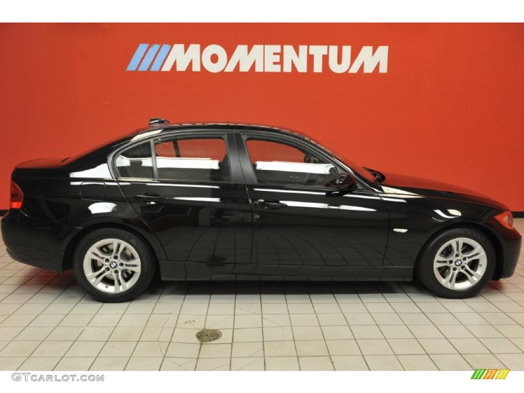 2008 3 Series 328i Sedan - Jet Black / Black photo #4