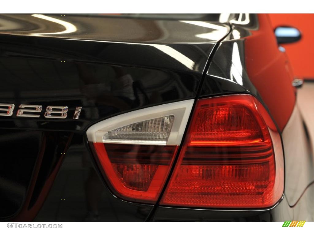 2008 3 Series 328i Sedan - Jet Black / Black photo #17