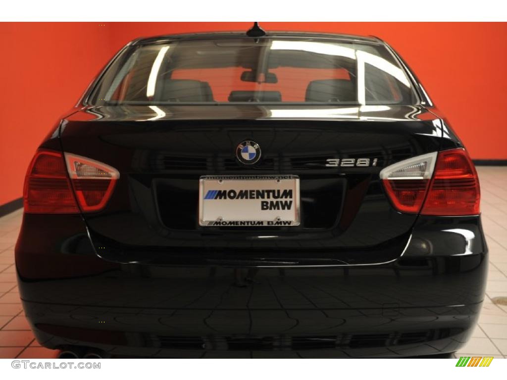 2008 3 Series 328i Sedan - Jet Black / Black photo #18