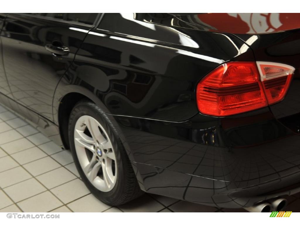 2008 3 Series 328i Sedan - Jet Black / Black photo #21