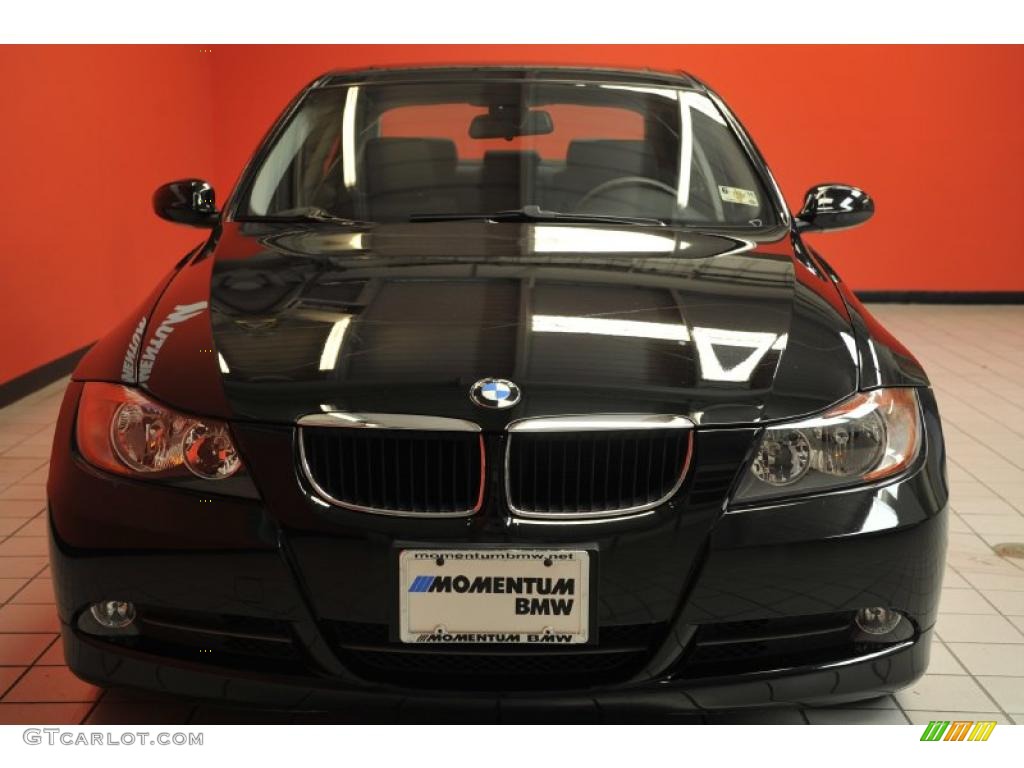 2008 3 Series 328i Sedan - Jet Black / Black photo #24