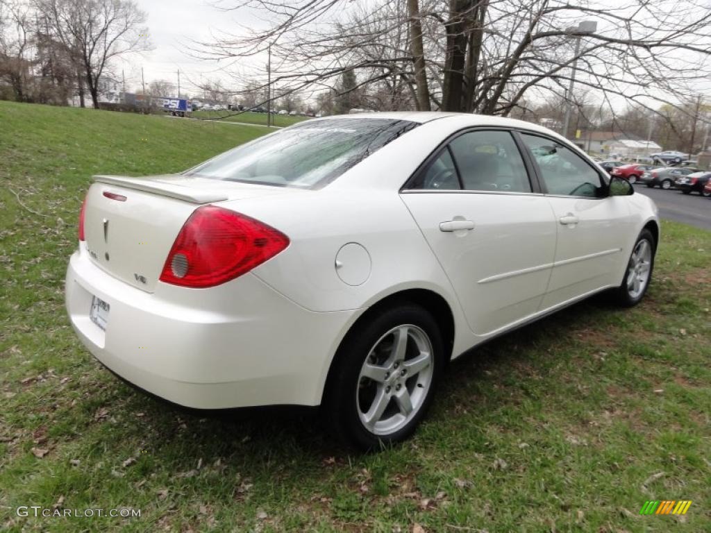 2008 G6 V6 Sedan - White Diamond Tri Coat / Light Taupe photo #8
