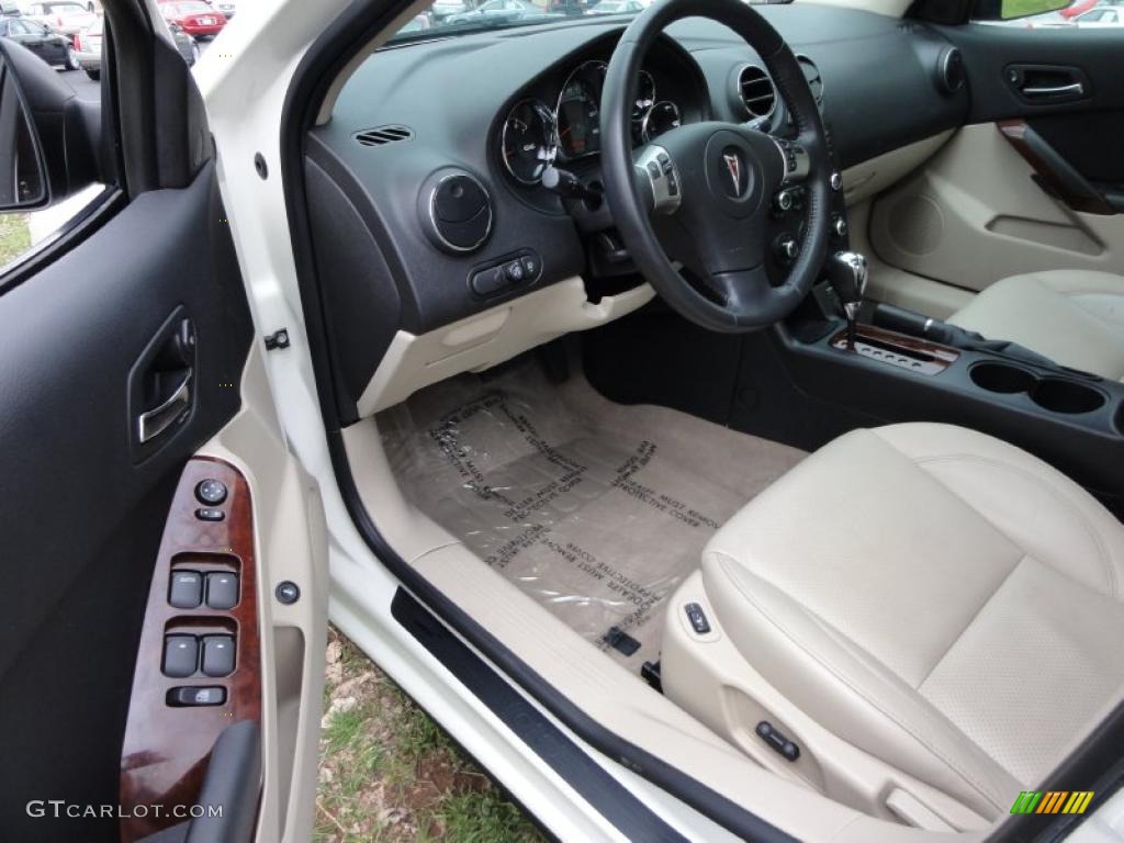 2008 G6 V6 Sedan - White Diamond Tri Coat / Light Taupe photo #13