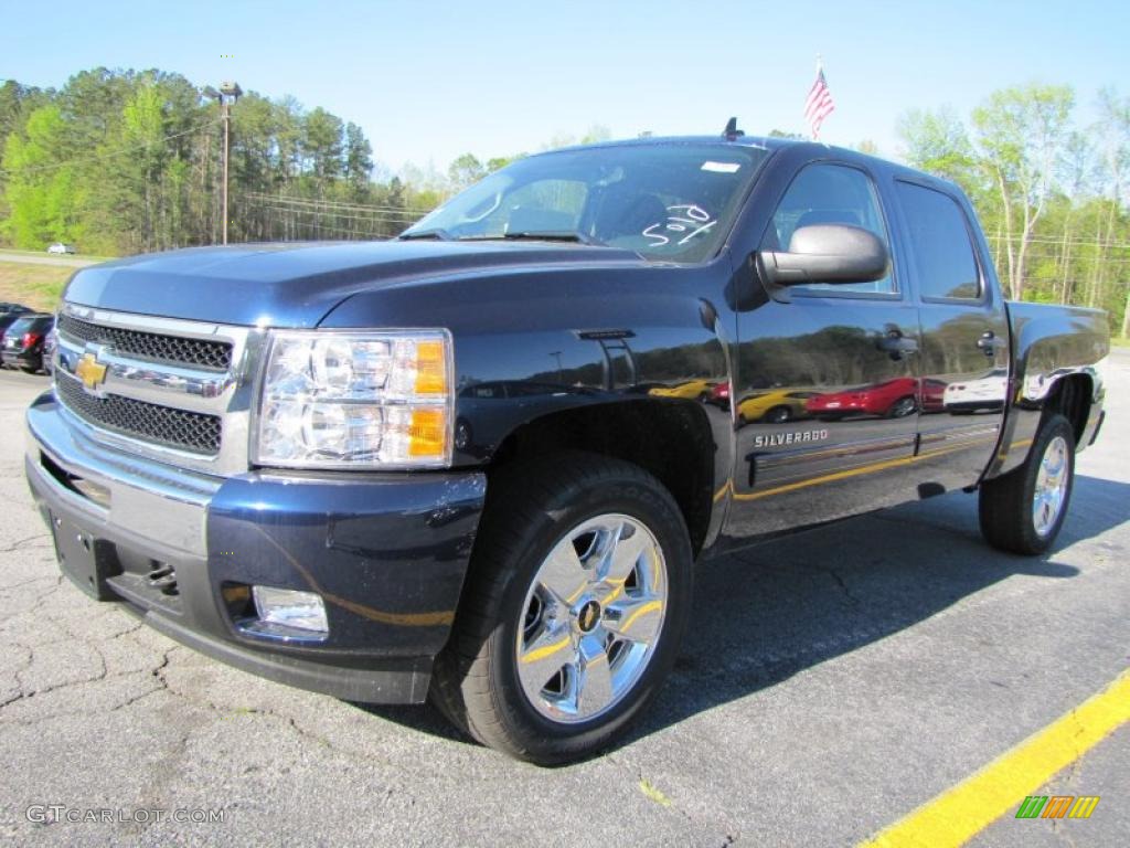 2011 Silverado 1500 LT Crew Cab 4x4 - Imperial Blue Metallic / Ebony photo #2