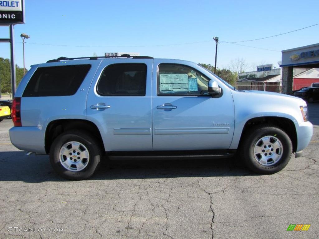 2011 Tahoe LT - Ice Blue Metallic / Light Cashmere/Dark Cashmere photo #7