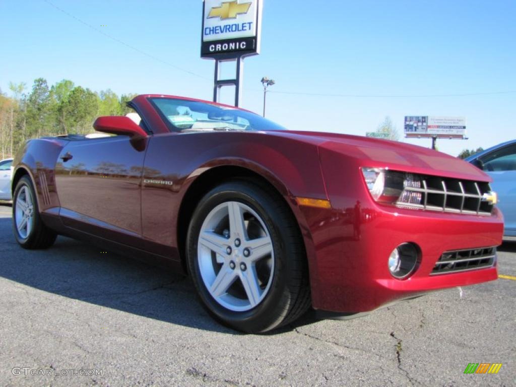 2011 Camaro LT Convertible - Red Jewel Metallic / Gray photo #1