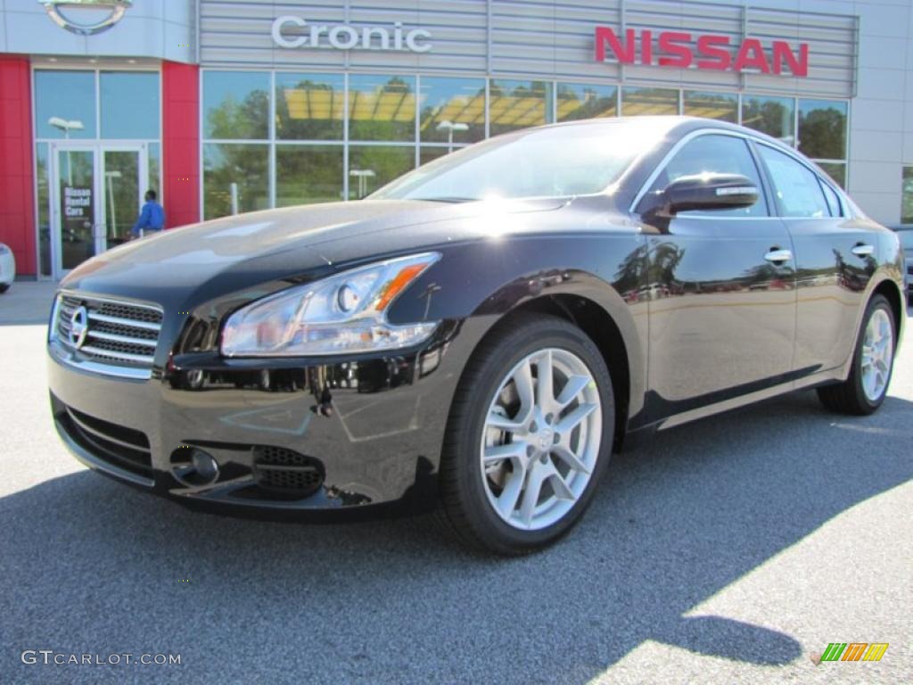 2011 Maxima 3.5 SV Sport - Super Black / Charcoal photo #1