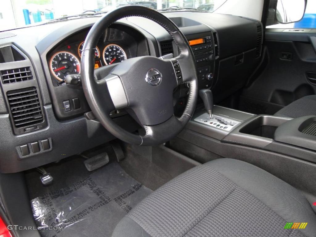 Charcoal Interior 2008 Nissan Titan SE King Cab Photo #47727371