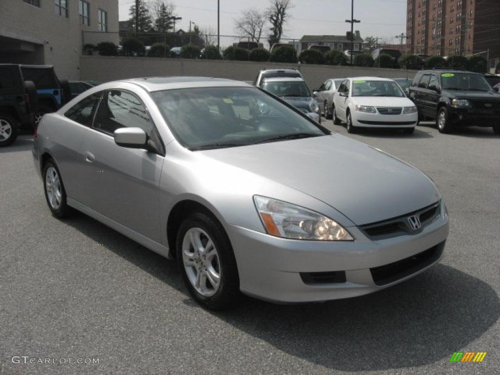 2006 Accord EX Coupe - Alabaster Silver Metallic / Gray photo #4