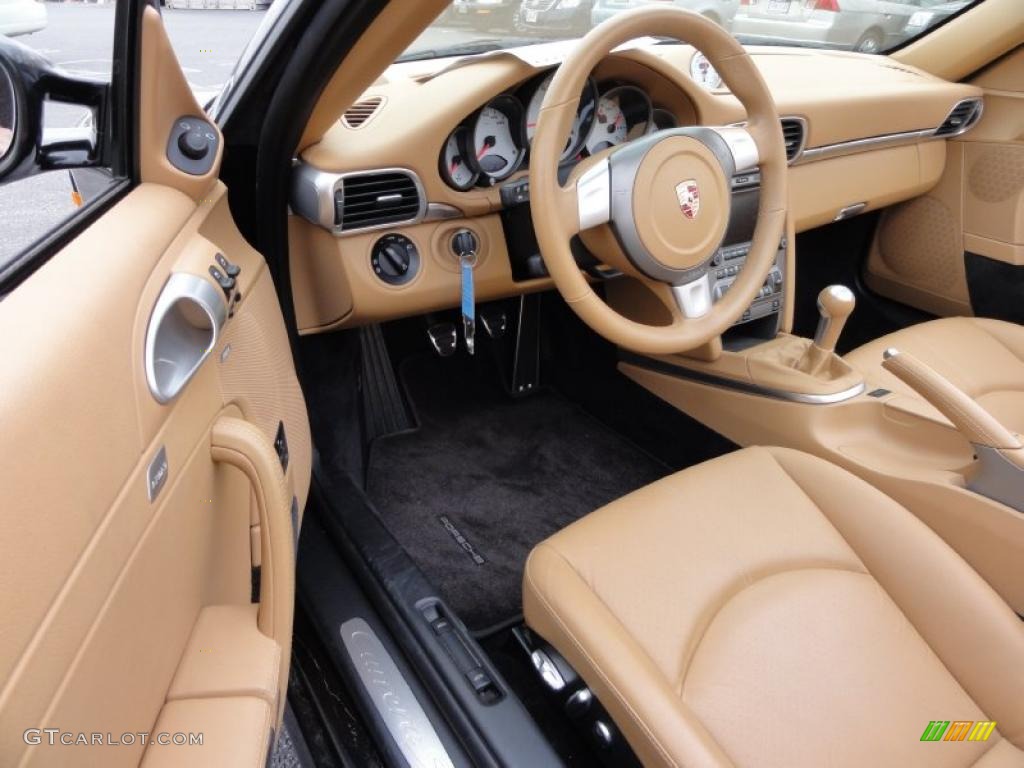 2007 911 Carrera S Cabriolet - Black / Sand Beige photo #13