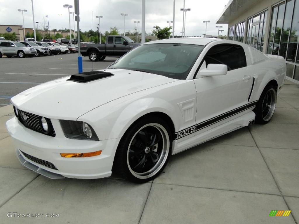 2008 Mustang Sherrod 500 S Coupe - Performance White / Medium Parchment photo #1