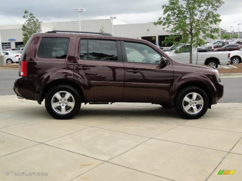 Dark Cherry Pearl 2010 Honda Pilot EX Exterior Photo #47730357