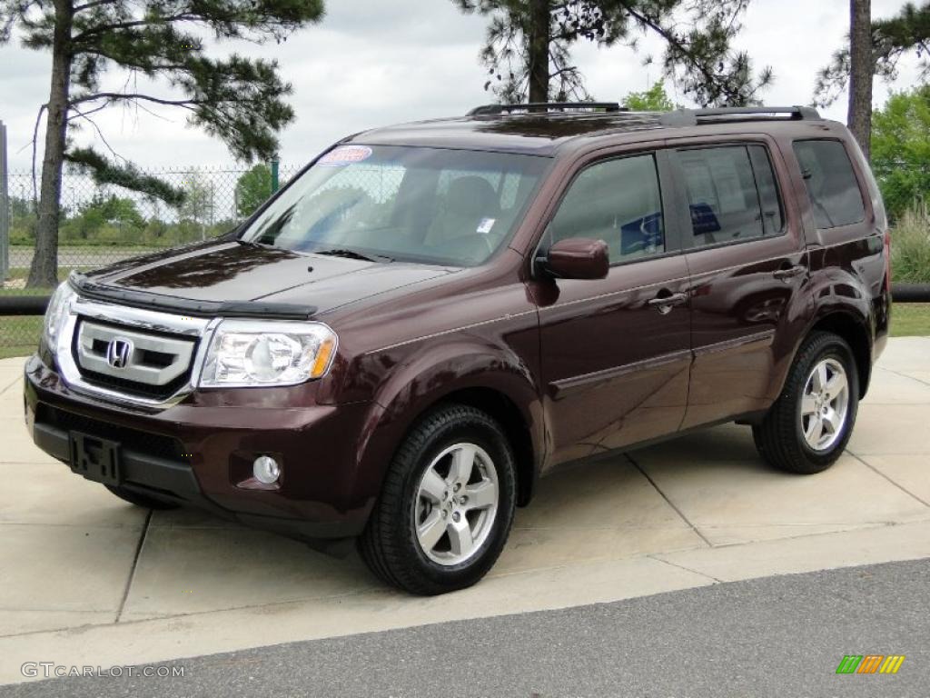 Dark Cherry Pearl 2010 Honda Pilot EX Exterior Photo #47730450