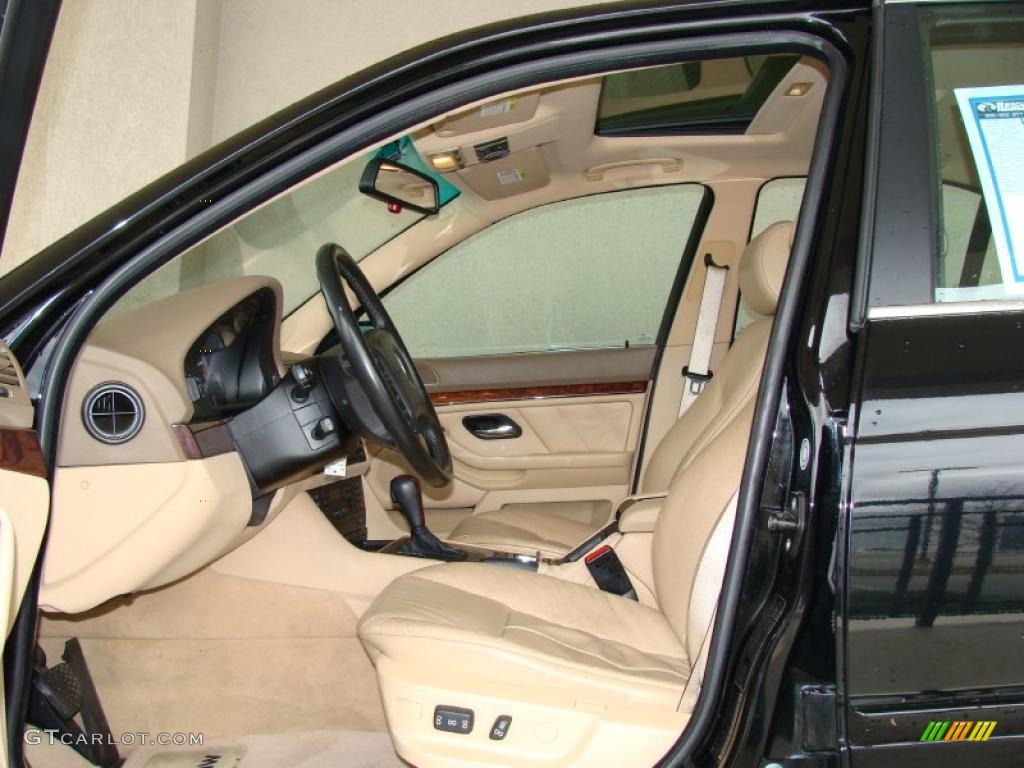 Sand Beige Interior 2001 BMW 5 Series 525i Sedan Photo #47732899