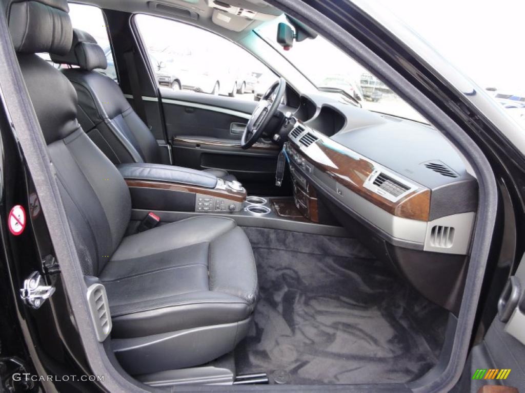 2002 7 Series 745i Sedan - Jet Black / Black photo #22