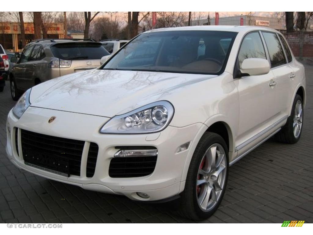 Sand White 2008 Porsche Cayenne Turbo Exterior Photo #47733610