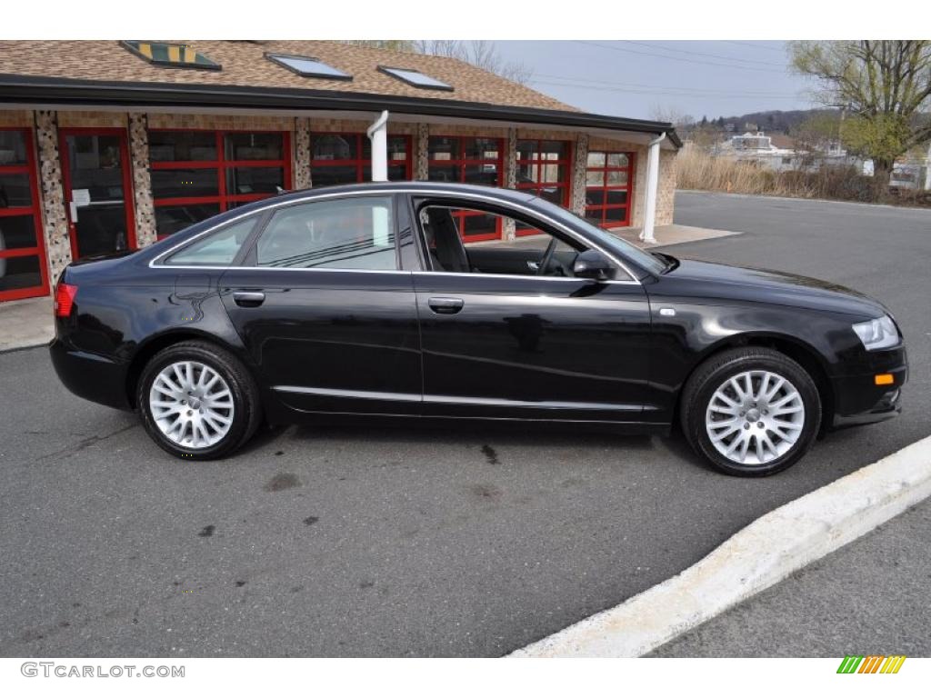 Phantom Black Pearl Effect 2008 Audi A6 4.2 quattro Sedan Exterior Photo #47734828