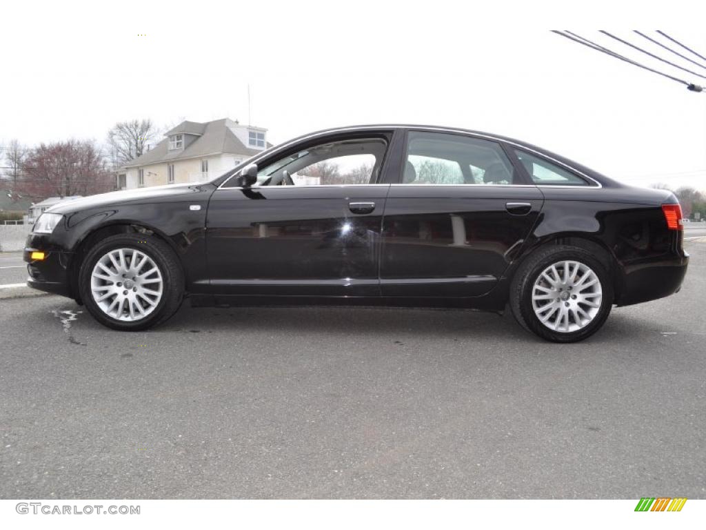 Phantom Black Pearl Effect 2008 Audi A6 4.2 quattro Sedan Exterior Photo #47734870