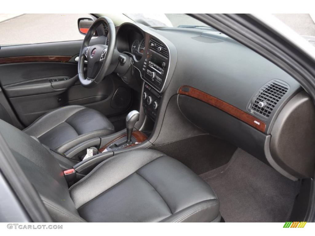 Black Interior 2008 Saab 9-3 2.0T Sport Sedan Photo #47735056