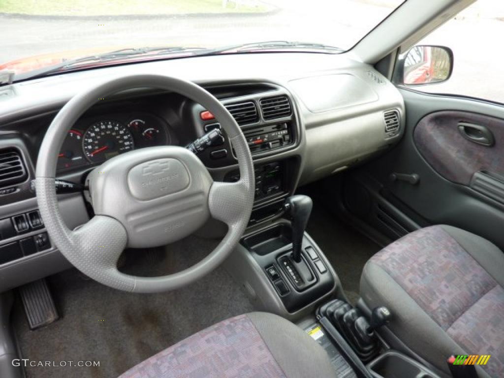 Medium Gray Interior 1999 Chevrolet Tracker Soft Top 4x4 Photo #47735065