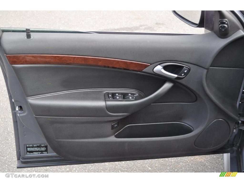 2008 Saab 9-3 2.0T Sport Sedan Black Door Panel Photo #47735221