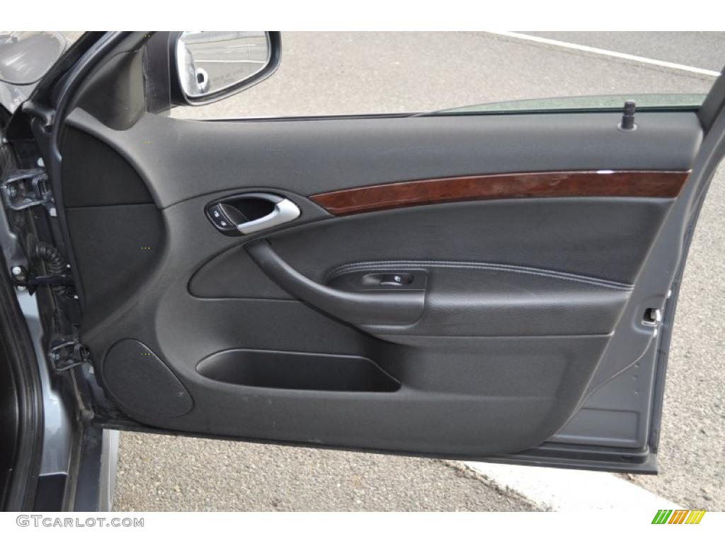 2008 Saab 9-3 2.0T Sport Sedan Black Door Panel Photo #47735227