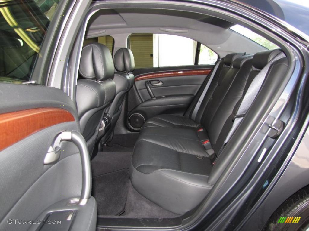 Ebony Interior 2005 Acura RL 3.5 AWD Sedan Photo #47736077