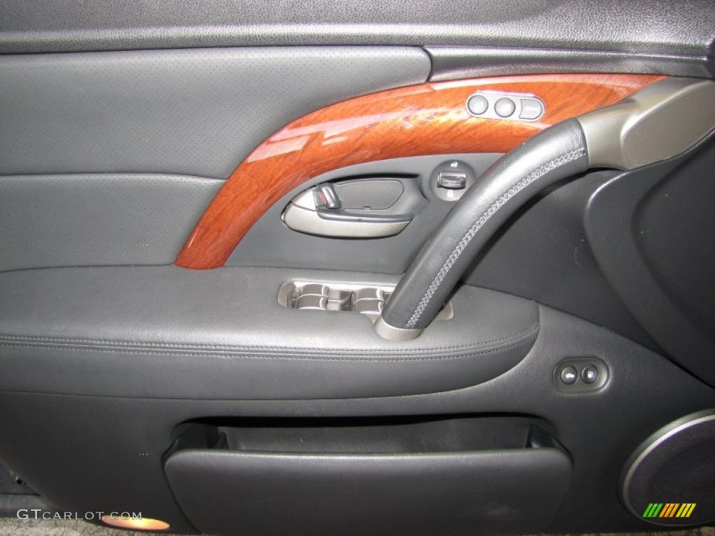 2005 Acura RL 3.5 AWD Sedan Ebony Door Panel Photo #47736109