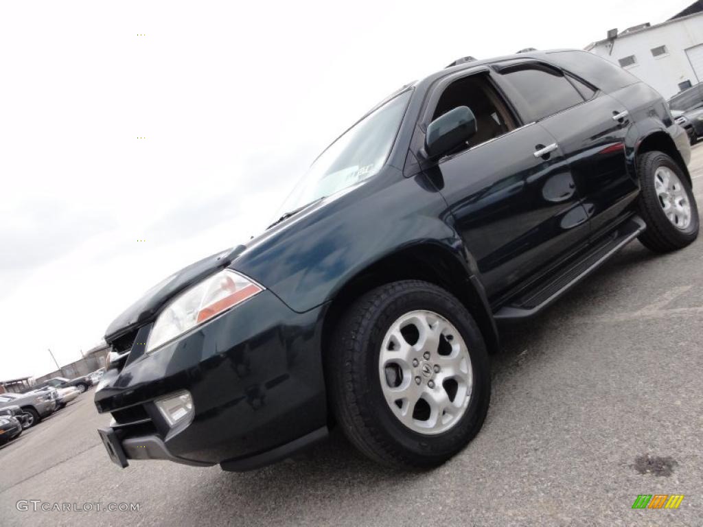 2001 MDX Touring - Dark Emerald Pearl / Saddle photo #1