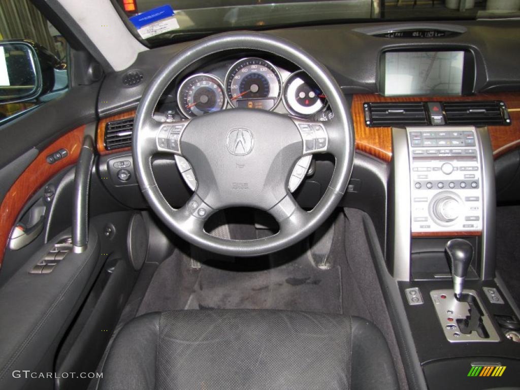 2005 Acura RL 3.5 AWD Sedan Ebony Dashboard Photo #47736136