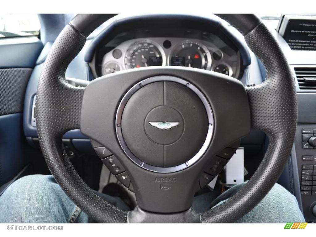 2007 Aston Martin V8 Vantage Coupe Kestrel Tan Steering Wheel Photo #47736430