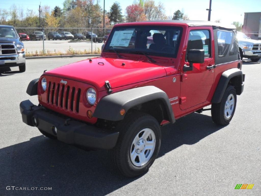 2011 Wrangler Sport 4x4 - Flame Red / Black photo #1