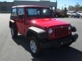 2011 Flame Red Jeep Wrangler Sport 4x4  photo #5
