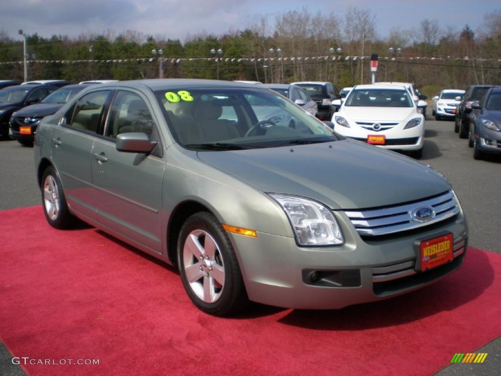 2008 Fusion SE - Moss Green Metallic / Camel photo #5