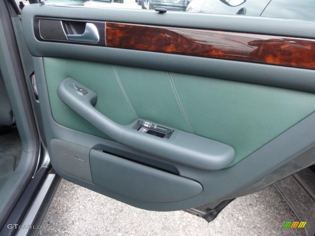 2002 Audi Allroad 2.7T quattro Fern Green/Desert Grass Door Panel Photo #47738599