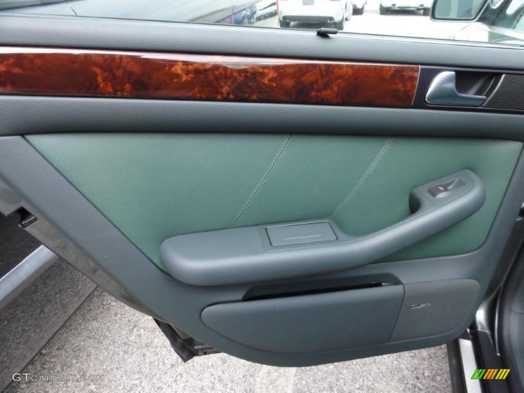 2002 Audi Allroad 2.7T quattro Fern Green/Desert Grass Door Panel Photo #47738659
