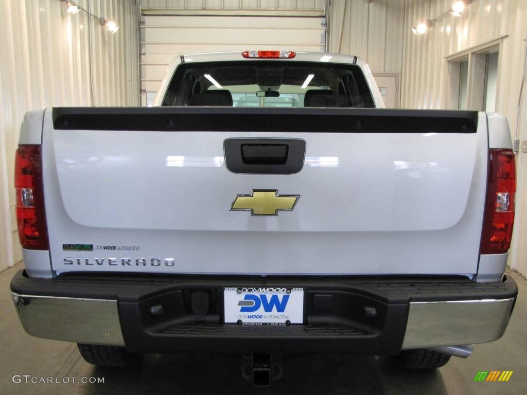 2010 Silverado 1500 Extended Cab 4x4 - Sheer Silver Metallic / Dark Titanium photo #4