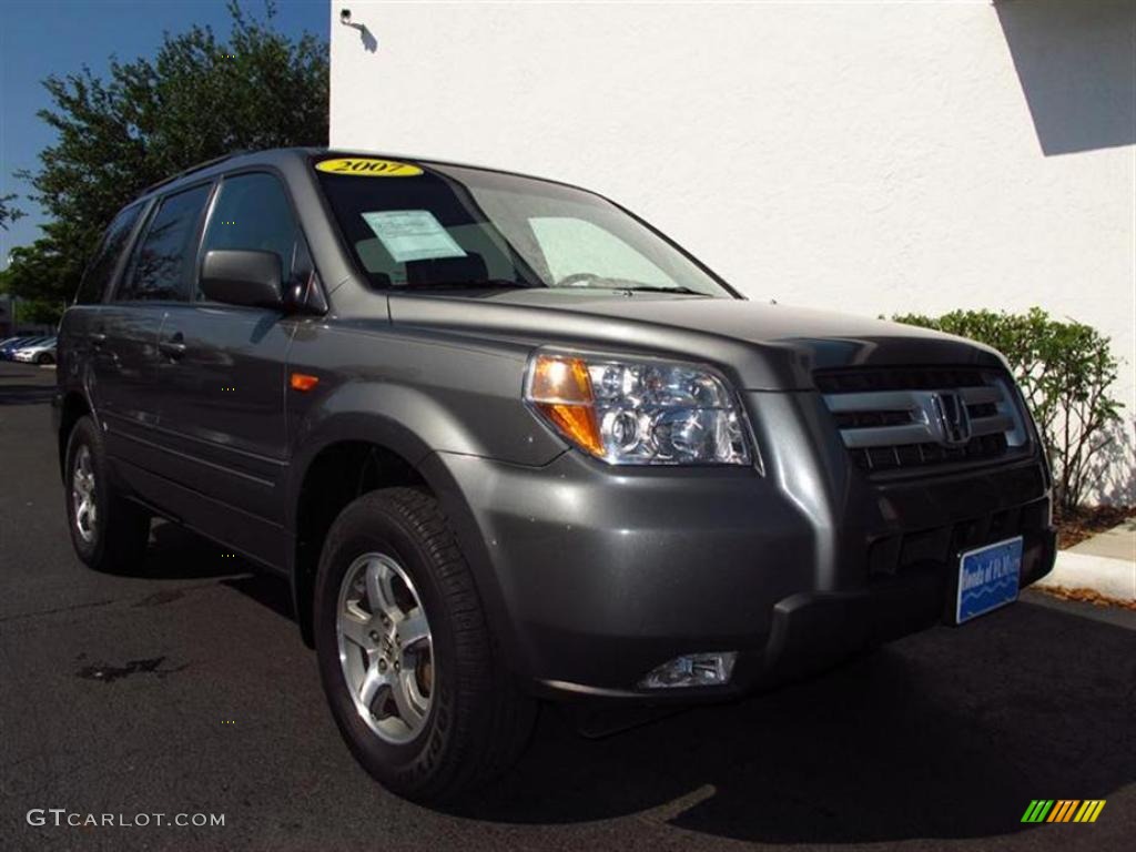 2007 Pilot EX - Nimbus Gray Metallic / Gray photo #1