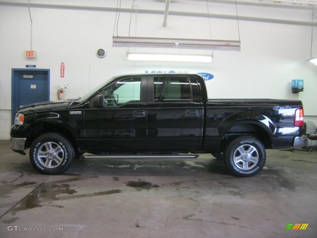 2006 F150 XLT SuperCrew 4x4 - Black / Medium/Dark Flint photo #15