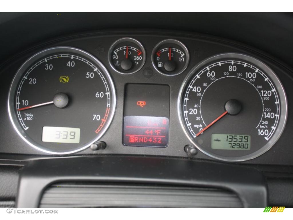 2004 Volkswagen Passat GLX Sedan Gauges Photo #47742169