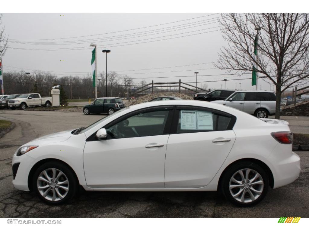 Crystal White Pearl Mica 2010 Mazda MAZDA3 s Sport 4 Door Exterior Photo #47742445
